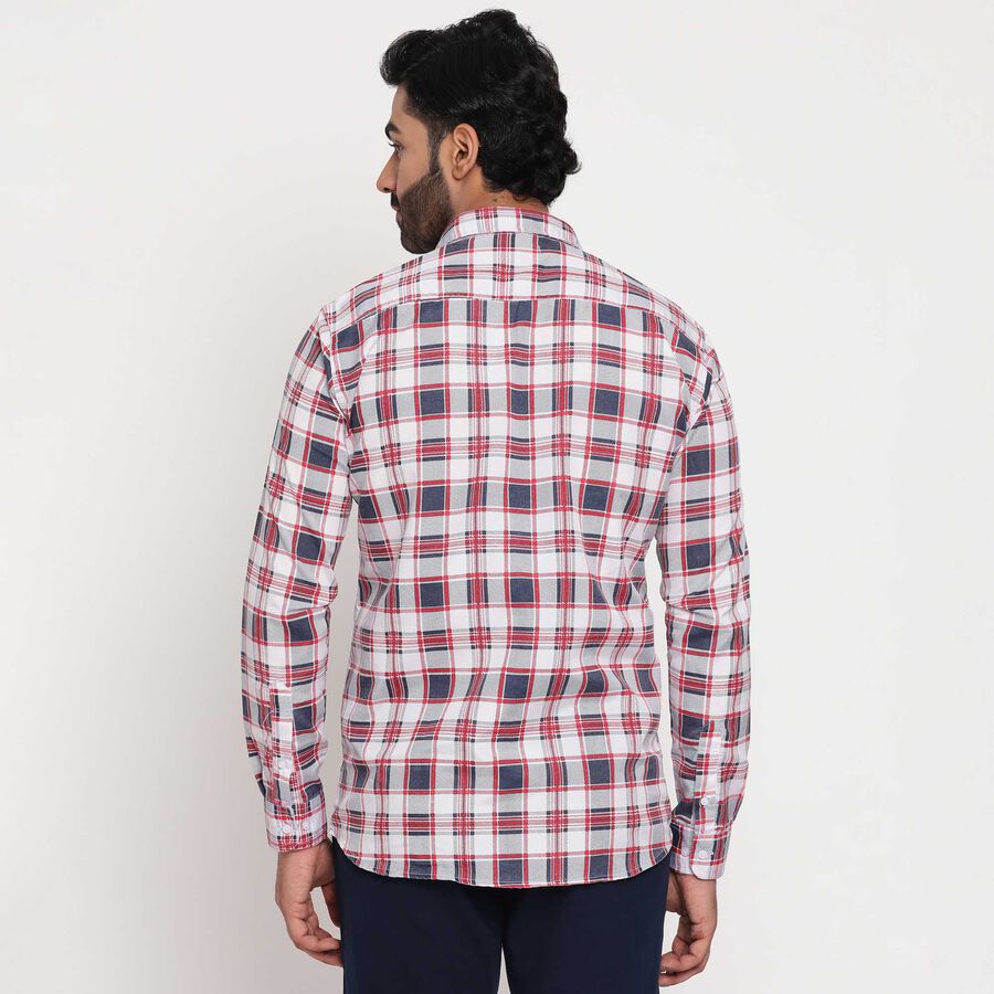 Checks Casual Shirt, Navy Blue, large image number null
