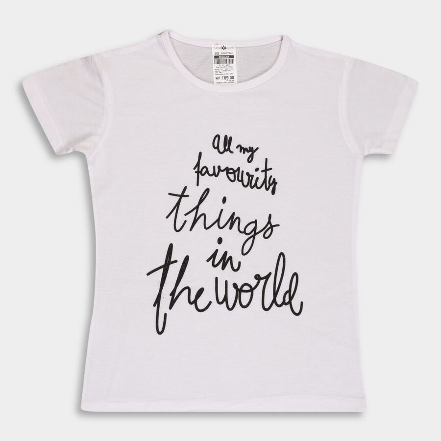 Girls' T-Shirt, Off White, large image number null