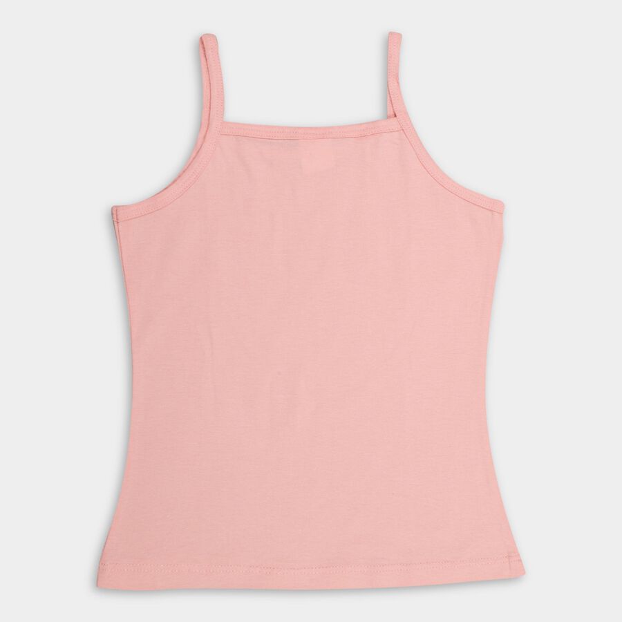 Girls' 100% Cotton Vest (Pack of 2), White, large image number null