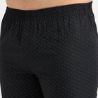 Men's 100% Cotton Boxers , काला, small
