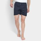 Men's 100% Cotton Boxers , Navy Blue, small