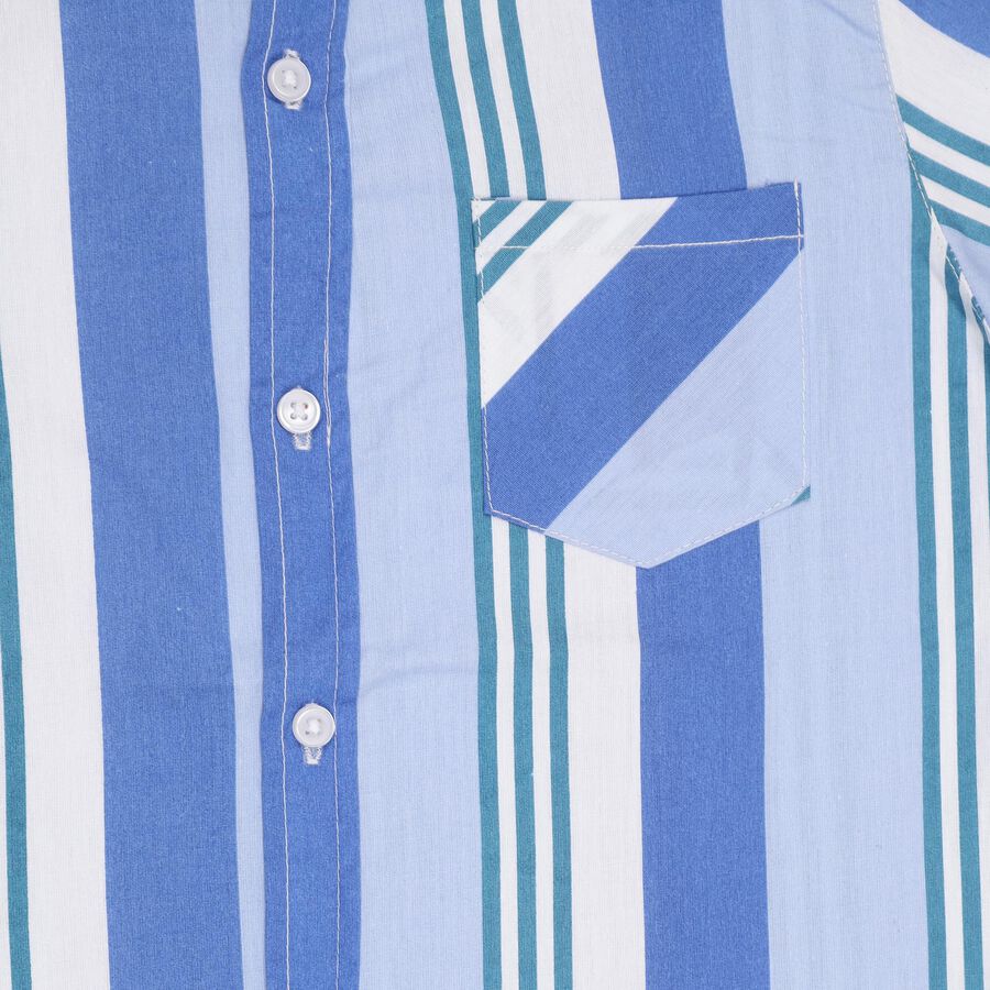 Boys' 100% Cotton Casual Shirt , Light Blue, large image number null
