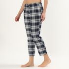 Women's Relaxed Fit Cotton Blend Pyjama, Navy Blue, small