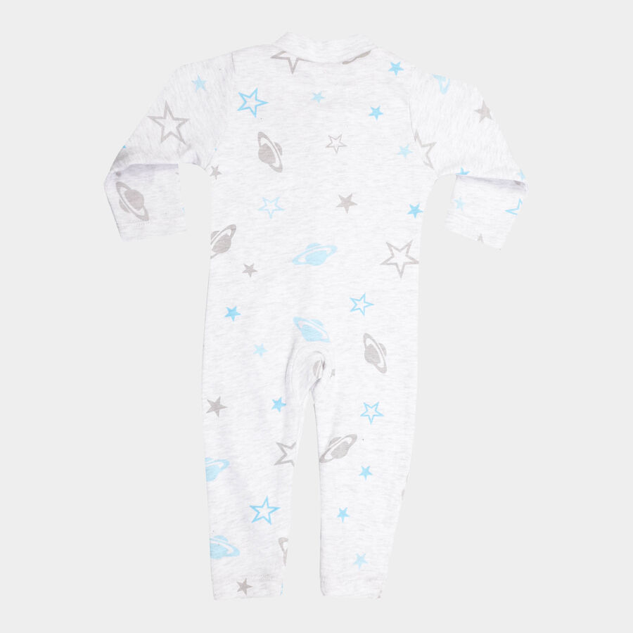 Infants Cotton All Over Print Bodysuit, मिश्रित हल्का ग्रे, large image number null