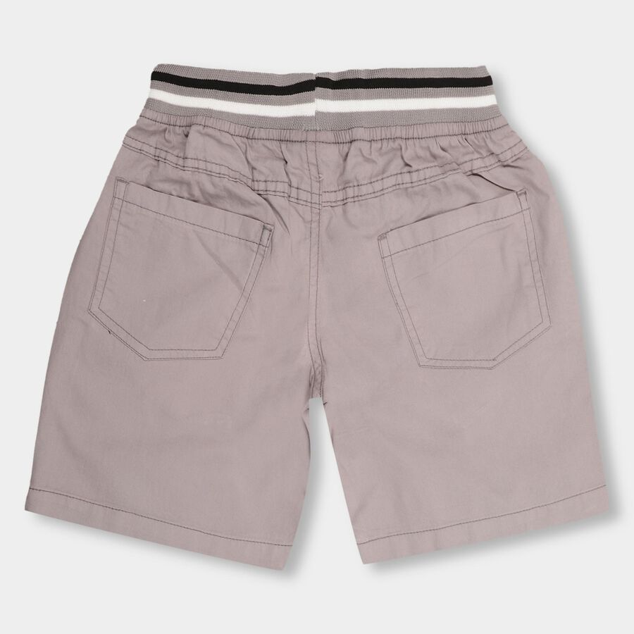 Boys' 100% Cotton Bermudas, Light Grey, large image number null