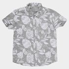 Boys Olive Cotton Half Sleeve Classic Casual Shirt, Olive, small