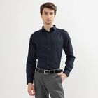 Men's Formal Shirt, Navy Blue, small image number null