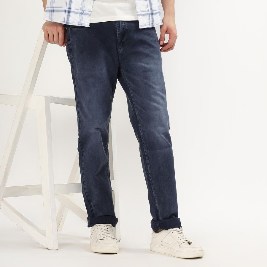 Men's Skinny Jeans, Dark Blue, large image number null