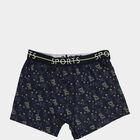 Boys' Dark Navy Regular Fit Printed Briefs, नेवी ब्लू, small image number null