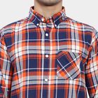 Cotton Checks Casual Shirt, Rust, small image number null