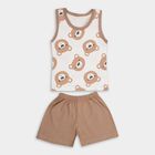 Infant Boys' 100% Cotton Baba Suit , Beige, small image number null