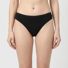 Women's Black Regular Fit Solid Panty, Black, small