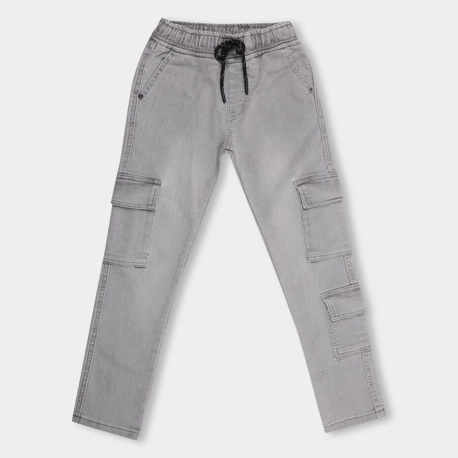 Boys' Jeans, हल्का ग्रे, large image number null