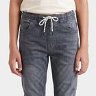 Boys Grey Slim Fit Washed Jeans, Light Grey, small