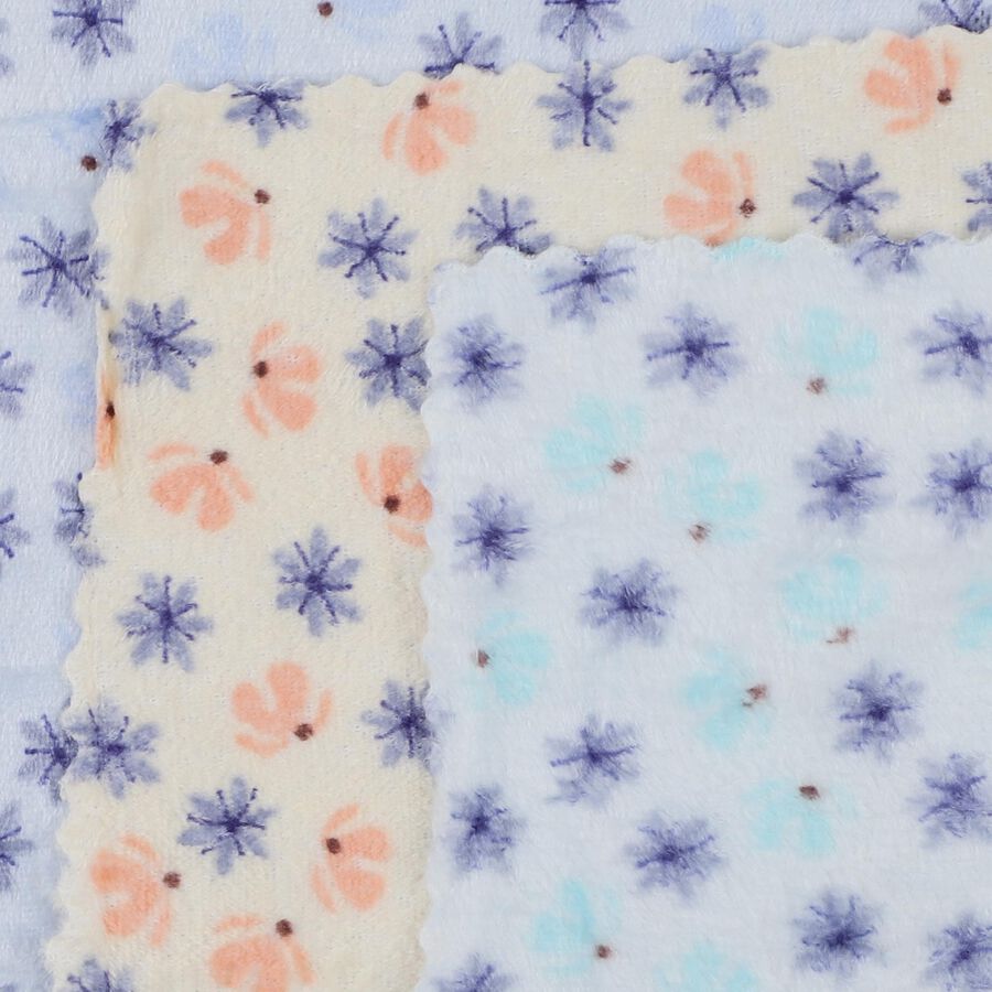 Women's Multicolour Floral Pack of 3 Handkerchief, चुनिंदा, large