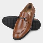Men's Tan Slip-On Formal Loafers, टैन, small