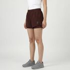 Women's Wine Regular Fit Solid Shorts, वाइन, small