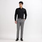 Men's Slim Fit Formal Trousers, हल्का ग्रे, small image number null