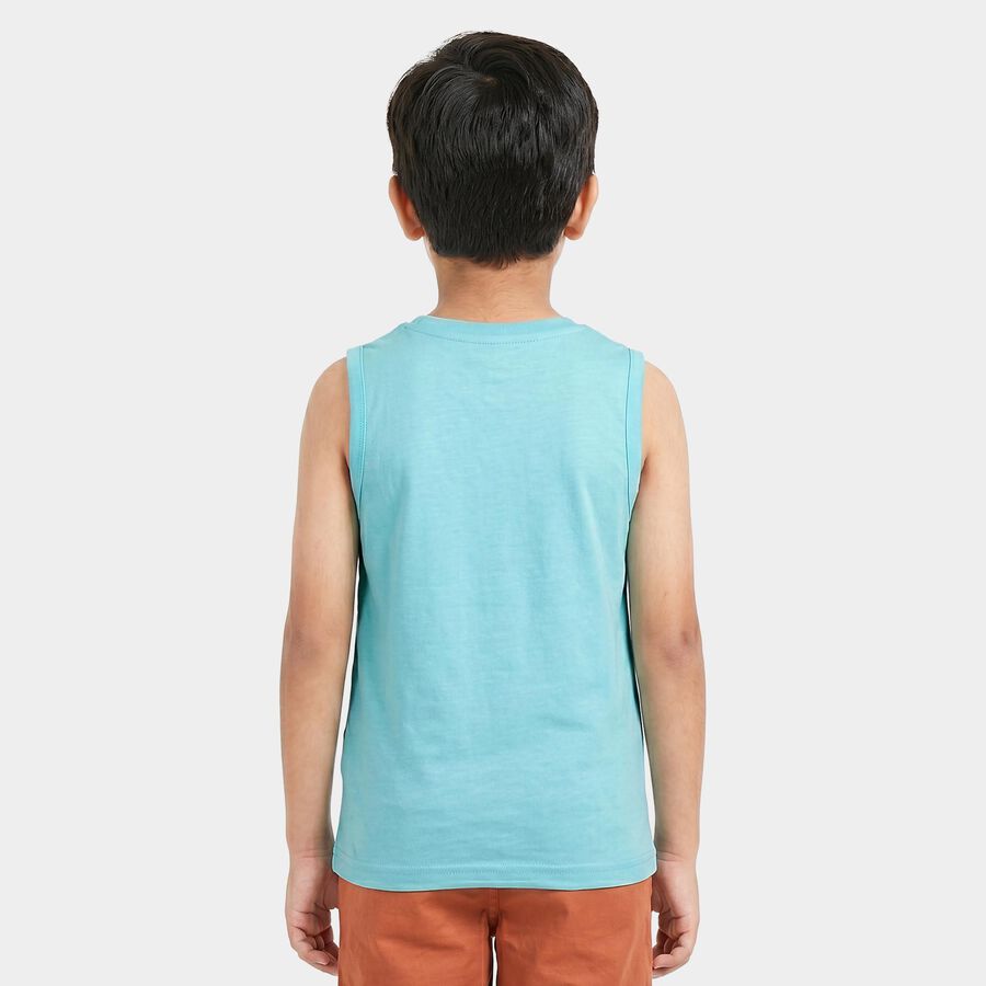 Boys' T-Shirt, Aqua, large