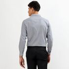 Men's Grey Classic Formal Shirt, नेवी ब्लू, small image number null