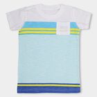 Boys' 100% Cotton Half Sleeves T-Shirt , White, small image number null