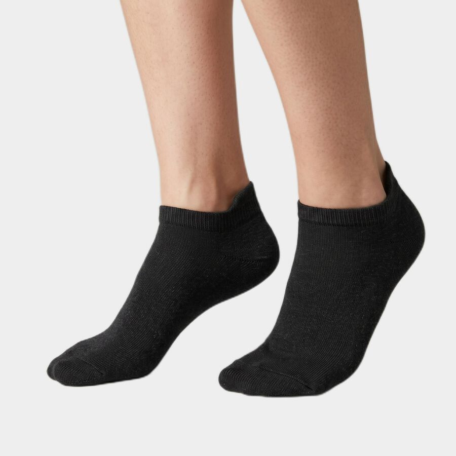 Women's Assorted Regular Fit Striped Pack of 3 Socks, चुनिंदा, large