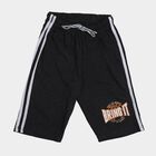 Boys' Charcoal Regular Fit Elastic Waist Jamaican Shorts, Charcoal, small