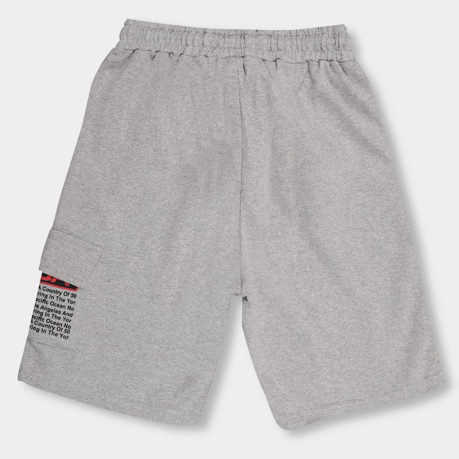 Boys' Cargo Bermuda, Melange Light Grey, large image number null