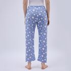 Women's Light Powder Blue Floral Printed Elastic Waist Pyjama, Mid Blue, small image number null