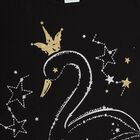 Girls' 100% Cotton T-Shirt , काला, small image number null