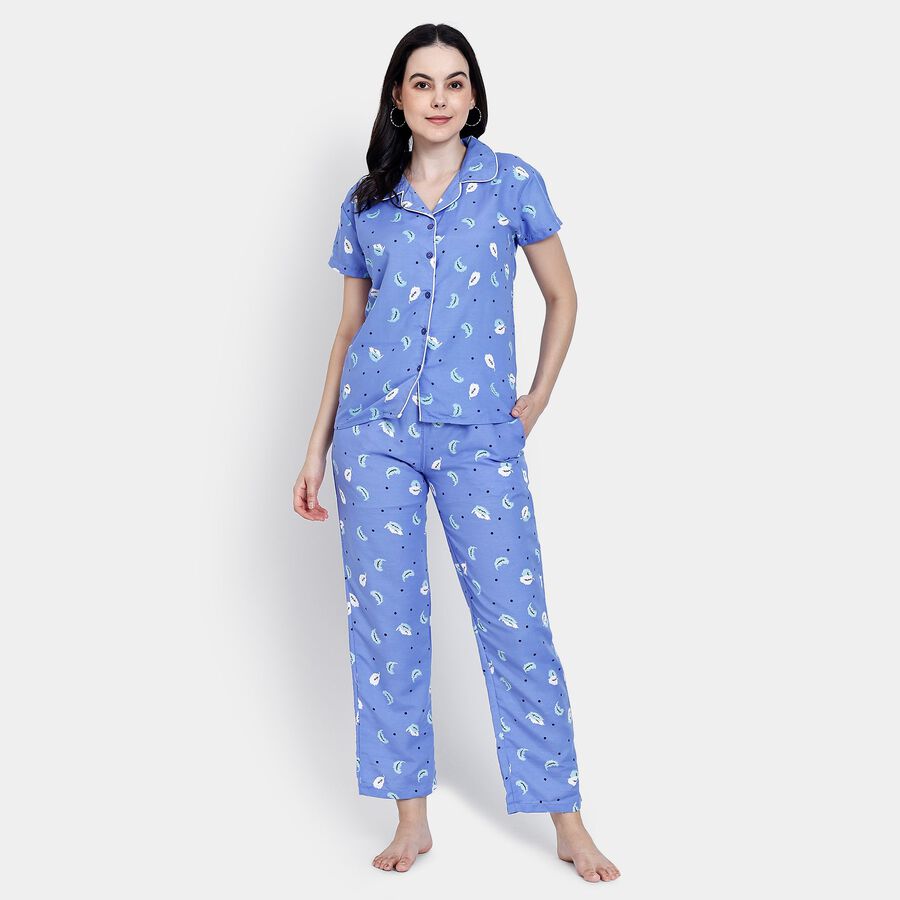 Ladies' Night Suit, रॉयल ब्लू, large image number null