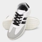 Men's Lace-Up Casual Shoes, White, small image number null