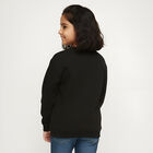 Girls' Sweatshirt, काला, small image number null
