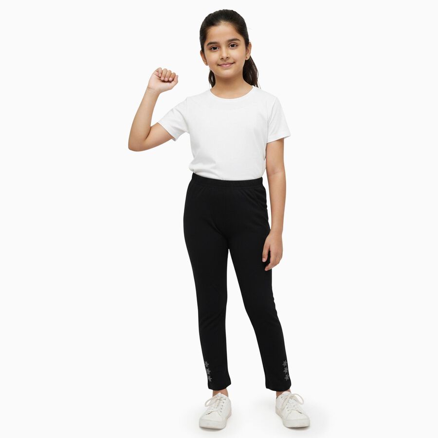 Girls' Legging, Black, large image number null