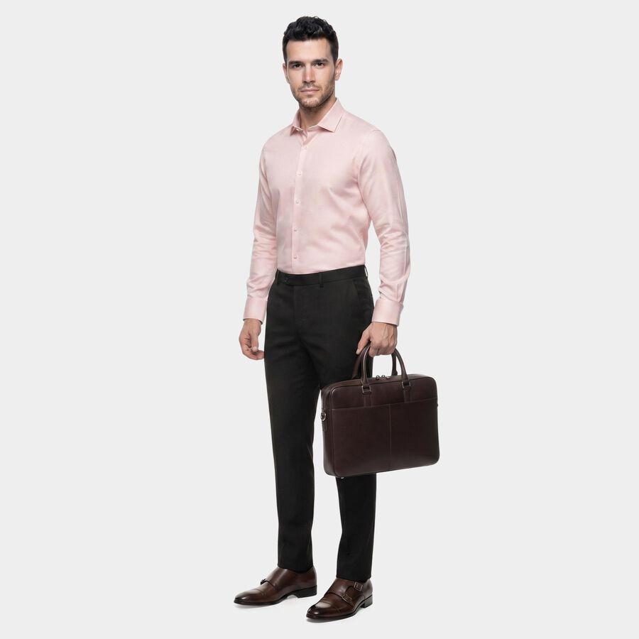 Men's Pink Formal Shirt, हल्का गुलाबी, large
