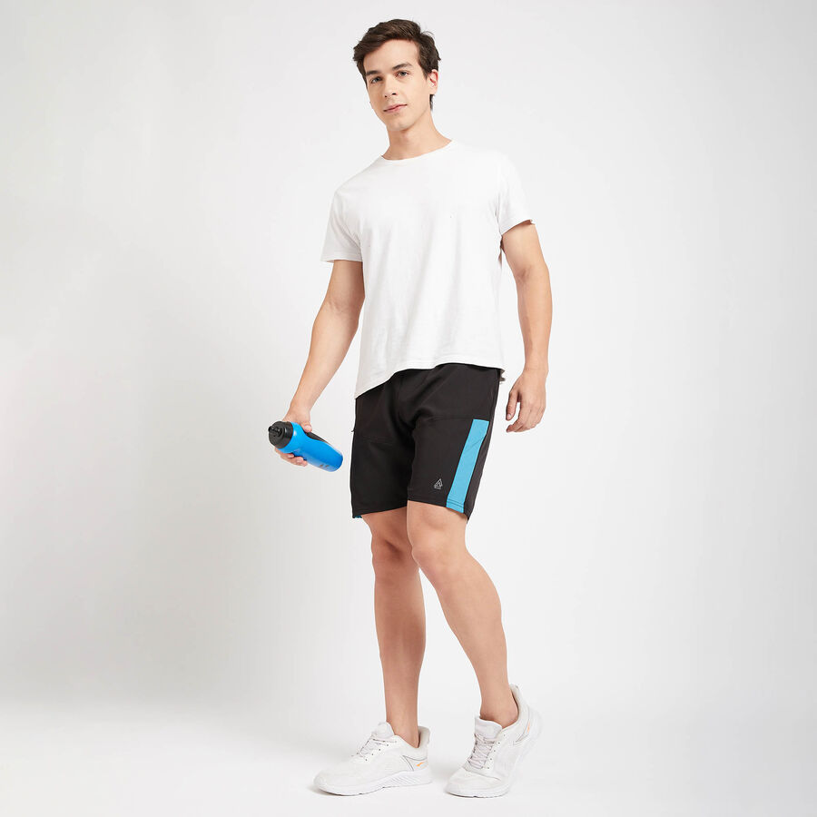 Cut & Sew Bermuda, Black, large image number null