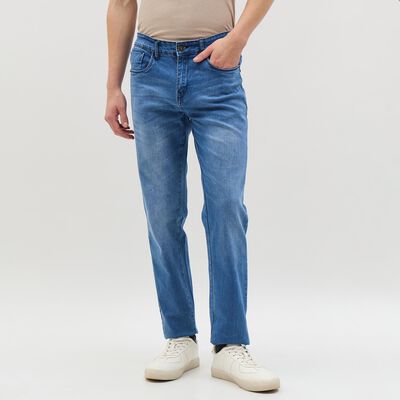 Men's Light Blue Slim Fit Classic Jeans
