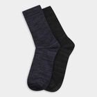 Men's Socks (Pack of 2), Mid Blue, small image number null