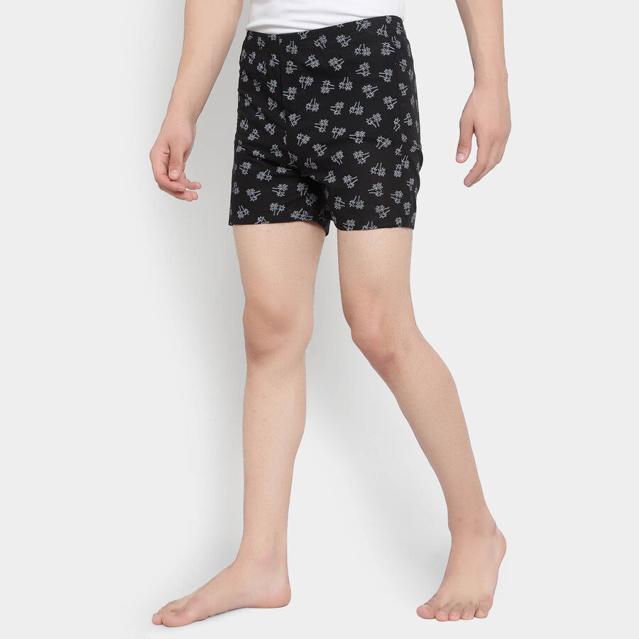 Cotton Printed Boxers, Black, large image number null