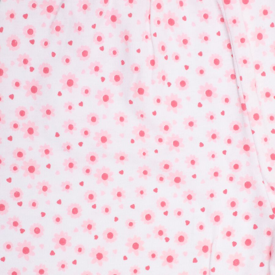 Girls' 100% Cotton Capri Set, Pink, large image number null