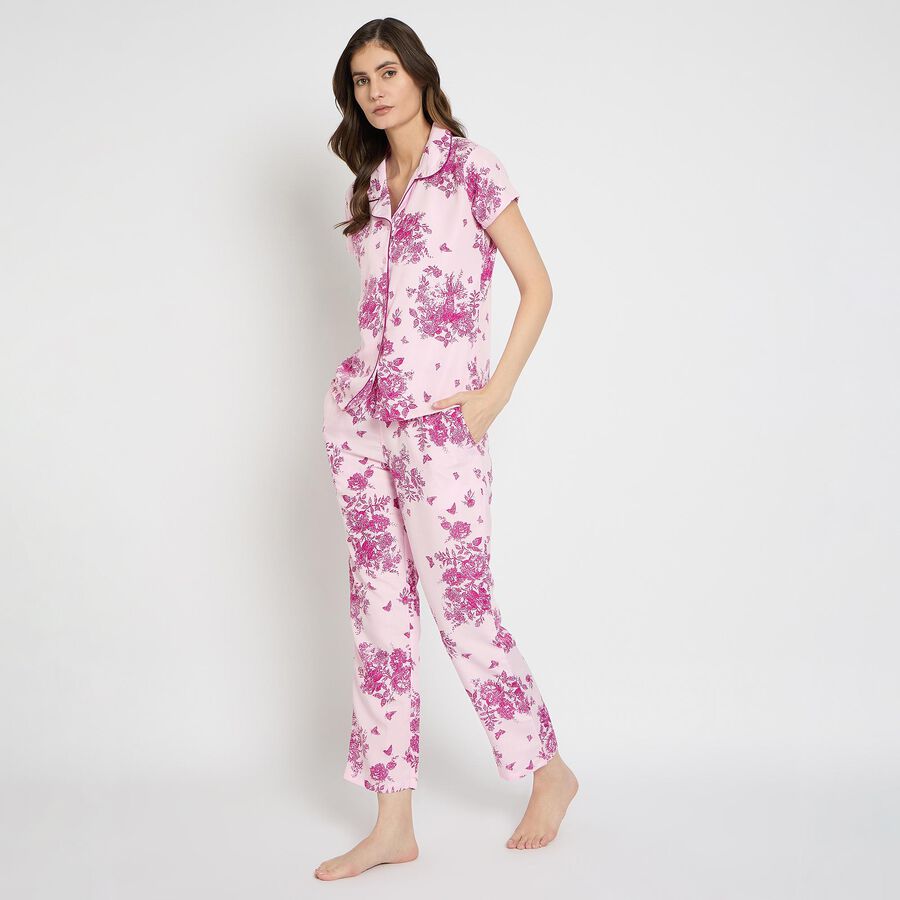 Ladies' Night Suit , Lilac, large image number null