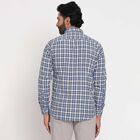 Checks Casual Shirt, मध्यम नीला, small image number null