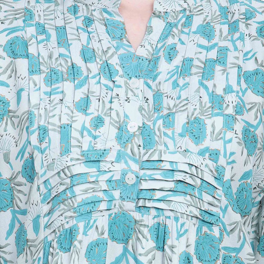 Printed Kurta, Light Blue, large image number null