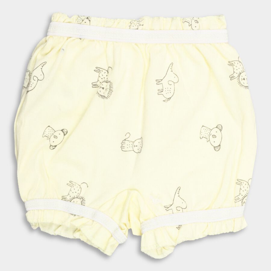 Infants' Cotton Bloomer, Yellow, large