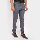 Solid Casual Trousers, Mid Blue, small image number null