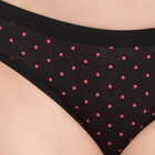 Cotton Printed Panty, Black, small image number null