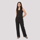 Women's Brown Solid Co-ord Set, भूरा, small