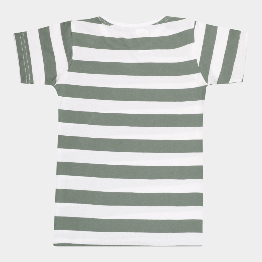 Boys Cotton T-Shirt, Off White, large image number null