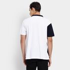 Men's Cotton Collared Half Sleeves T-Shirt, White, small image number null