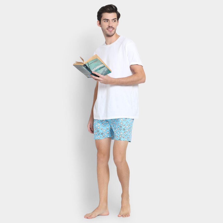 Men's 100% Cotton Boxers , Light Blue, large image number null
